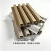 Paneles de rejilla de fibra de madera de bambú engrosada admiten personalización de color y tamaño para paneles de pared de rejilla de decoración de pared de fondo de entrada de TV