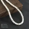 Accesorios Populares Transfronterizos para Joyería DIY de Turquesa, Collares Ensartados a Mano, Accesorios con Cuentas, Turquesa Blanca Sintética, Cuentas Sueltas de Sandía al por Mayor