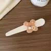 Esencial para el ambiente de primavera y verano de las chicas dulces: Pinza de Pato Cuadros Oso, Pinza para Flequillo Femenina, Pinza Versátil para Cabello Esponjoso