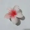 Nuevo pasador de pelo acrílico de frangipani de colores, pinza de flor, accesorio para el cabello elegante y sofisticado para mujer, pinza de tiburón lateral