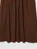 Novedades Primavera y Verano 2026 Ropa para Mujer Color Sólido Sin Mangas Plisado Ajustado Vestido Casual Largo Estilo Retro Elegante Europeo y Americano