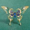 Broche de Mariposa de Esmalte Insecto Animal Lujo Ligero Degradado Corsage de Alta Gama Pin para Chaqueta de Traje Suéter Regalo para Mujer