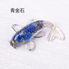 Grava de Cristal Natural Transfronteriza Adhesivo para Aplicación de Gotas de Pegamento Peces Pequeños Adornos Pez Dorado Pequeño Regalo Decoración de Coche Adornos de Resina