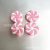 Nuevo producto transfronterizo: Dulces navideños, piruletas de plástico moldeado por inyección de colores vivos, caramelo de dos colores, accesorios de caramelo de molinillo de viento, artículos al por mayor