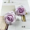 Flores de rosa mini simuladas cabezas DIY rosa de seda flor artificial material para pasador de pelo adorno pequeño para fotografía del hogar