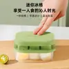 Forma de Gelo de Silicone para Uso Doméstico, Bandeja de Gelo para Geladeira com Tampa de Pressão, Fabricador de Cubos de Gelo, Mini Bandeja de Gelo de Grau Alimentício