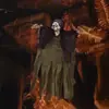 Halloween Ventosa Pequeno Fantasma Pendurado Crânio de Terror Fantasma Simulado de Quatro Cores com Cordão de Ventosa Jardim Pátio Varanda Fantasia