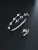Conjunto de pulsera y anillo con forma de estrella de nueva moda y popular transfronterizo, disponible en múltiples especificaciones, versátil, moderno y de lujo ligero, conjunto al por mayor