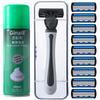 Fornecimento transfronteiriço manual lâmina de seis camadas lâmina de aço inoxidável cabeça de barbear de seis camadas preço de atacado de fábrica para homens