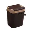 Cubo de Té de Plástico Cubo para Residuos de Té Cubo de Drenaje con Filtro para Basura Cubo para Agua Residual de Mesa de Té Accesorios para Juego de Té Kung Fu Cubo de Té Doméstico