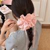 Scrunchie de Encaje Blanco Suave Flor para el Cabello Extra Grande Estilo Coreano para Mujer Goma para el Cabello de Alta Gama Accesorios para el Cabello Venta al por Mayor