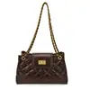 Bolso Cruzado Yaozi 2026 Otoño/Invierno Nuevo Bolso de Moda para Mujer Bolso Acolchado Bordado para el Hombro Bolso Cruzado con Cadena en el Hombro
