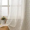 2026 Cortina Romántica Floral de Encaje de Lujo Ligero Estilo Americano Estilo Ins para Sala de Estar, Dormitorio, Balcón, Pantalla de Ventana Transparente