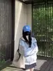 Sudadera con capucha de marca de tendencia retro simple japonesa y coreana para mujer, otoño e invierno, estilo coreano, holgada, de terciopelo, para estudiante, chaqueta cárdigan con cremallera
