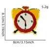 Nuevo Paño Bordado de Toalla Infantil de Dibujos Animados con Borde Dorado Parche de Bordado para Mochila Escolar Parche Accesorios para Ropa Adhesivo Listo para Enviar