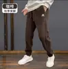Pantalones de pana lisos de moda estilo japonés para hombre, pantalones holgados de pierna ancha para otoño, joggers deportivos casuales con forro polar