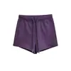26 Shorts Esportivos Casuais de Verão Estilo Americano para Mulheres, Cinza Elástico Justo que Molda o Quadril Hot Pants para Fitness, Ciclismo e Yoga