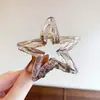 Pinza de pelo de garra de estrella de cinco puntas para mujer, nuevo modelo 2026, sensación de alta gama, tamaño mediano para cabello fino, pinza de tiburón para el pelo