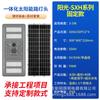Serie Sol Transfronterizo Luz de Calle Solar Integrada Ultra Brillante para Exteriores de 3-7 Metros con Iluminación Automática en Ambos Lados