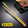 Pinças de Aço Inoxidável 304 Pinças para Alimentos Pinças para Churrasqueira Grelha Bife Pinças para Carvão de Cozinha Ferramentas de Grelhar Pinças Pequenas de Grau Alimentício