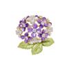 Broche Flor de Hortênsia Esmaltado Moda Feminina de Alto Padrão Exclusivo Corsage Design de Nicho Pin Elegante Acessórios
