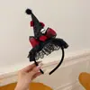 Sombreros de Halloween transfronterizos: Diadema de felpa de fantasma de calabaza, diseño versátil de nicho, disfraz de cosplay, accesorio para el cabello peculiar para mujeres