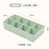 Forma de Gelo Quadrada Grau Alimentício Congelamento Rápido Fácil de Desenformar Silicone Barra de Gelo com Tampa Doméstico Grande Capacidade Geladeira Caixa de Armazenamento de Gelo