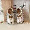 Zapatos Planos de Cuero para Niñas Muñeca de Dibujos Animados Encaje Lindo Planos 2026 Primavera Nuevos Planos Estilo Princesa para Niños