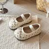 Zapatos Individuales Bajos Estilo Coreano para Niñas Estilo Ballet con Lazo Suela Suave Slip-on Mocasines Zapatos de Cuero Novedad Primavera/Otoño 2026