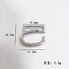 Fivela de Liga de Zinco em Forma de 9 Fivela de Metal em Forma de Nove Fivela Antiderrapante em Forma de Nove Fivela para Suspensório Fivela para Roupa Íntima Fivela de Ajuste para Alça de Sutiã
