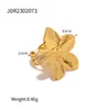Anillo de Perla Imitación Barroca Jieding Acero de Titanio Pulsera Abierta que No se Desvanece Joyería de Acero Inoxidable de Alta Gama para Mujeres