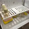 Prateleira de Armazenamento Telescópica para Copos Doméstica de Camada Dupla para Mesa Armazenamento Multifuncional Porta-Escorredor para Copos Tigelas Pratos Conjunto de Chá Prateleira de Armazenamento