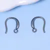 Pendientes de acero inoxidable accesorios de gancho para la oreja al por mayor diy semiacabado material hecho a mano pendientes pendientes simple gancho para la oreja antideslizante