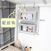 Bolsa de armazenamento para pendurar na cabeceira para quarto, dormitório, instalação sem furos, adequada para beliches inferiores