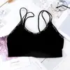Nuevo Sujetador Deportivo Sin Tirantes Sexy con Espalda Descubierta y Estampado de Letras, sin Costuras, de una Sola Pieza para Mujer, Primavera y Verano 2024
