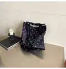 Bolsa de Lona Versátil de Gran Capacidad Estilo Coreano Estilo Ins 2025 Nuevo Bolso de Hombro Tote con Lazo de Encaje Floral