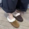 Retro Coreano ~ Chanclas de Suela Gruesa Cerradas Otoño/Invierno 2026 Nuevas Ropa Exterior de Piel Suave Versátil Zapatos de Piel Birkenstock