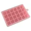 Forma de gelo de silicone com tampa de 15 furos 24 furos quadrada para gelo, queijo, gelatina, ferramenta de culinária