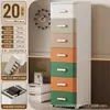 Armário Organizador de Gavetas de Múltiplas Camadas para Espaços Estreitos Armário de Organização Doméstica Armário de Cozinha Ultra-Estreito Prateleira de Armário para Frestas Armário de Armazenamento para Banheiro