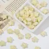 Cuentas Acrílicas Galvanizadas Forma de Estrella Agujero Recto Pentagrama Hechas a Mano DIY Cuentas Sueltas Cadena para Teléfono Accesorios Colgantes para Coche