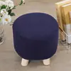 Funda elástica de cobertura total para taburete redondo pequeño, funda para taburete pequeño, funda para taburete para cambiarse los zapatos, funda para cojín de asiento, funda para taburete cuadrado pequeño