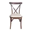 Sillas de Comedor de Hierro Forjado Transfronterizas, Sillas de Madera de Grano Estilo Retro Americano Comerciales, Sillas de Ocio para Hotel, Restaurante Occidental, Cafetería con Respaldo