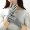 Guantes para mujer otoño e invierno delgados cálidos a prueba de frío pantalla táctil versión coreana lindos nuevos terciopelo alemán montar conducir fábrica mayoreo