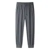 Pantalones Jogger de Pierna Recta Sueltos Transpirables de Verano para Hombre, Moda Casual, Pantalones Deportivos de Color Sólido, Versátiles, Absorbentes de Sudor, Secado Rápido