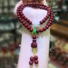 Pulsera Vintage al por Mayor de Arena Dorada Morada Cinnabar de Mina Antigua para Mujer, Joyería Étnica con Cuentas