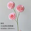 Novas flores artificiais rosa para casamento atacado, decoração de local de casamento rosa claro, flores artificiais para corredor de casamento e decoração de buquê