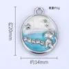 Nuevo Superventas Creativo Personalizado Gato Estrella Doble Colgante Blanco K Colgante Accesorios DIY Material Aleación de Metal con Goteo de Aceite Al Por Mayor