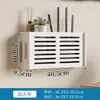 Caja de almacenamiento para enrutador sin perforaciones, soporte de bloqueo de wifi para decodificador de TV montado en la pared para el hogar y la sala de estar