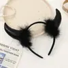 Amazon Nova Faixa de Cabeça com Chifres de Diabo para Halloween Festa de Feriado Faixa de Cabeça Personalidade Palhaço Desenho Animado Acessórios de Cabelo Atacado