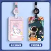 Serie de Porta Tarjetas Culturales y Creativas de Astronauta Insignia de Identificación Estudiante Insignia Escolar Retráctil Porta Tarjeta de Autobús Estudiante
